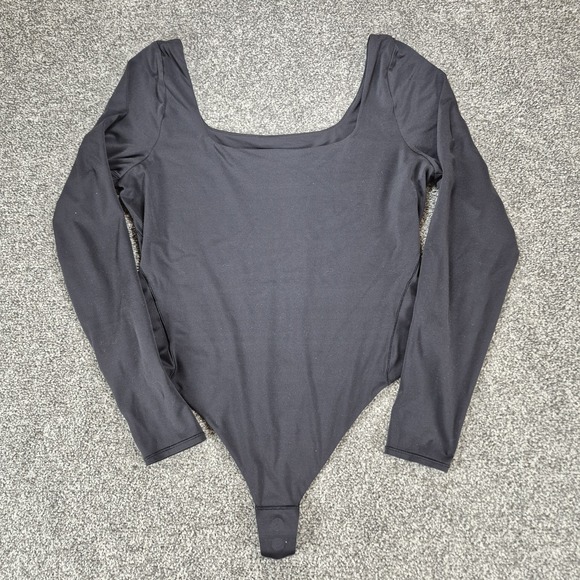 lululemon athletica Tops - Lululemon Wundermost Ultra-Soft Nulu‎ Square-Neck Long-Sleeve Bodysuit XL Black